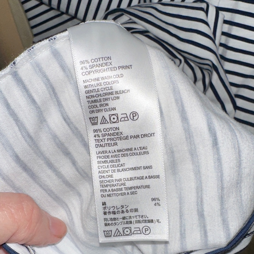 Tommy Bahama Blue and White Striped Dress with Colorful Floral Design - Picture 6 of 6